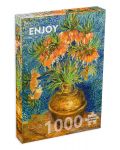 Puzzle Enjoy de 1000 piese - Fritillaries in a Copper Vase - 1t